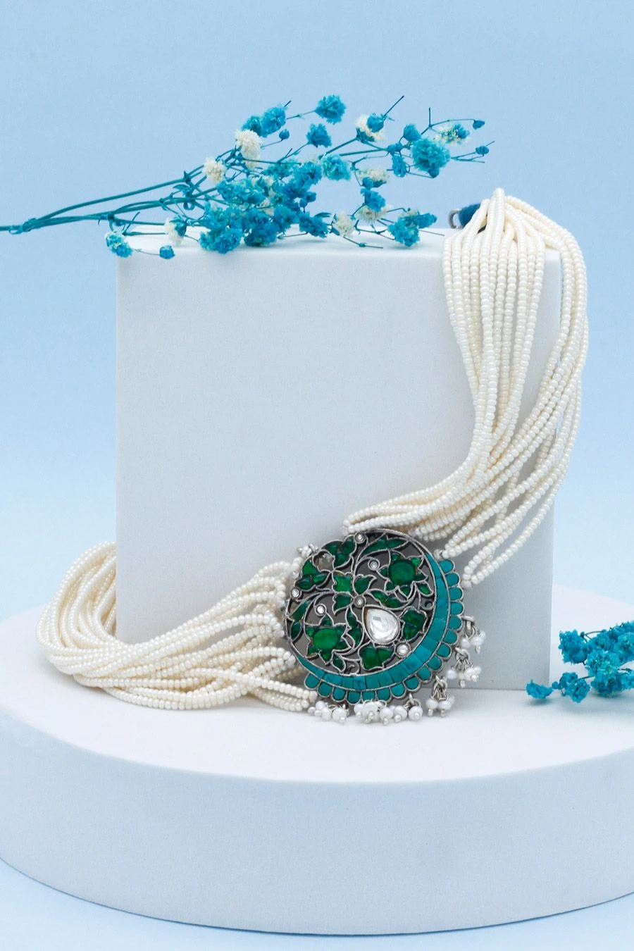 Sangeeta Boochra X Nitibha Kaul Silver Suhaliya Choker 3 Sangeeta Boochra X Nitibha Kaul Silver Suhaliya Choker