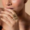 Riana Jewellery Brown Meenawork Ring -Celestiagem Jewelry Shop 25434rj8 1