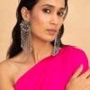 Ritika Sachdeva Silver Beaded Lotus Earrings 1 Ritika Sachdeva Silver Beaded Lotus Earrings -Celestiagem Jewelry Shop 260523rs04 1
