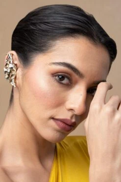 Studio Metallurgy Algae Earcuffs