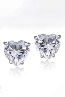 Diosa Paris Heart Shaped Swarovski Zirconia Earrings -Celestiagem Jewelry Shop 26923ds15 2