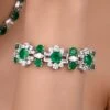 Diosa Paris Green & White Swarovski Zirconia Bracelet -Celestiagem Jewelry Shop 26923ds5 1