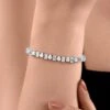 Diosa Paris Pear Shaped White Swarovski Bracelet 2 Diosa Paris Pear Shaped White Swarovski Bracelet -Celestiagem Jewelry Shop 26923ds6 1