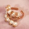 Suhani Pittie Pearl Ivy Gold-plated Tree Ring