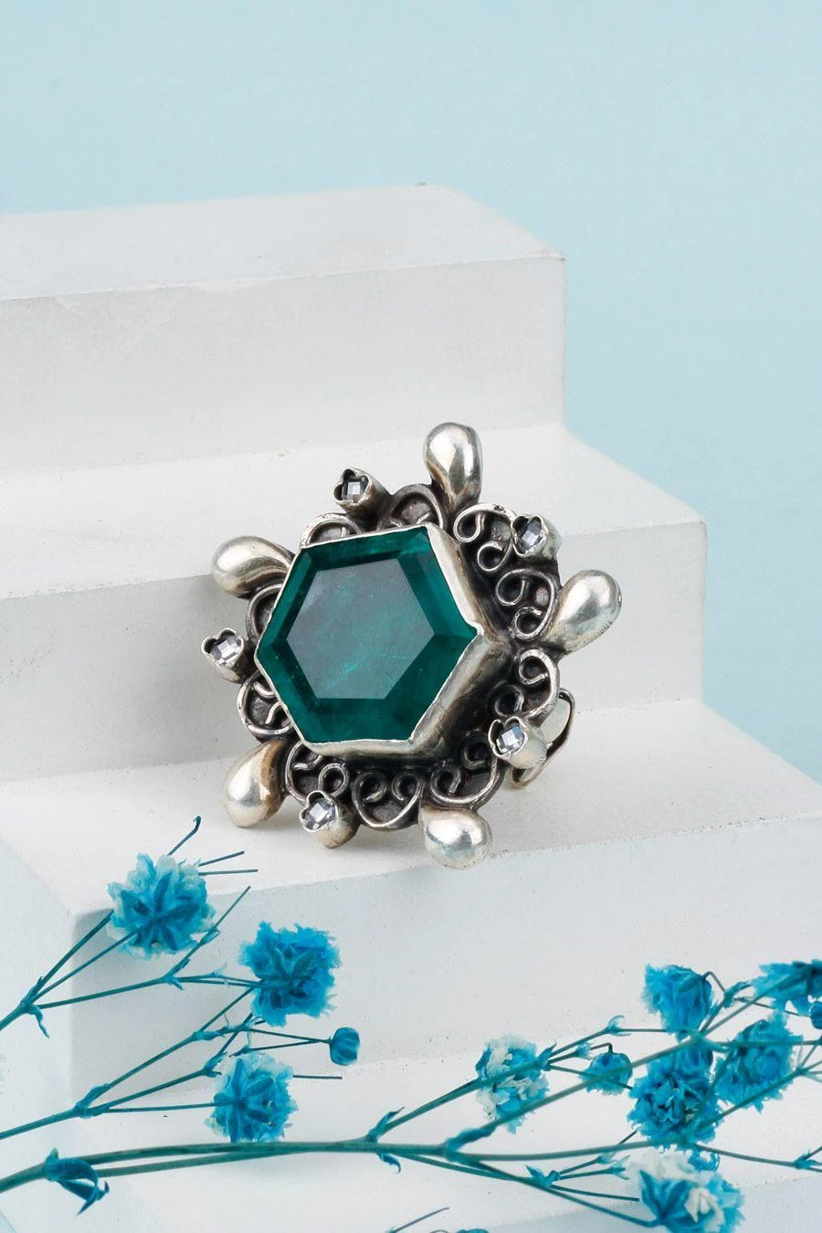 Sangeeta Boochra X Nitibha Kaul Silver Tiara Charming Ring 3 Sangeeta Boochra X Nitibha Kaul Silver Tiara Charming Ring