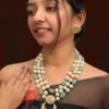 Riana Jewellery Enchanting Jade & Pearl Layered Necklace Set 1 Riana Jewellery Enchanting Jade & Pearl Layered Necklace Set -Celestiagem Jewelry Shop 291223ra14 1