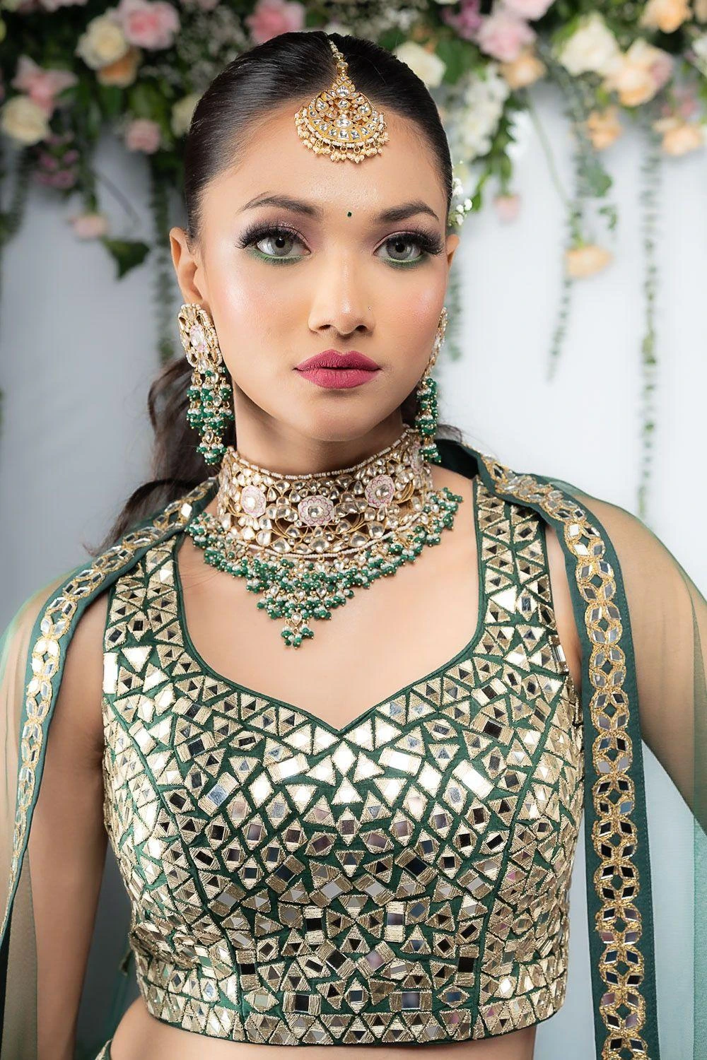 Riana Jewellery Radiant Meenakari Multi-jewel Choker Set 4 Riana Jewellery Radiant Meenakari Multi-jewel Choker Set - Image 2