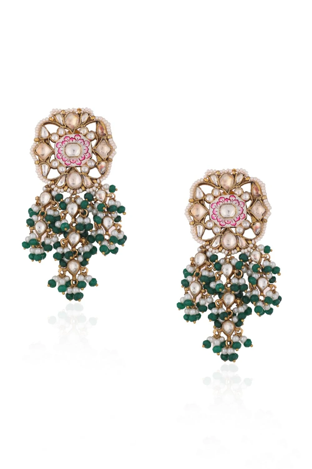 Riana Jewellery Radiant Meenakari Multi-jewel Choker Set 6 Riana Jewellery Radiant Meenakari Multi-jewel Choker Set - Image 4