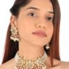 Riana Jewellery Mozanite Majesty Gold Handcrafted Choker Set 2 Riana Jewellery Mozanite Majesty Gold Handcrafted Choker Set -Celestiagem Jewelry Shop 291223ra6 1