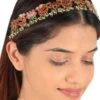 Riana Jewellery Enchanting Lotus & Peacock Mathapatti Hairband -Celestiagem Jewelry Shop 291223ra8 1