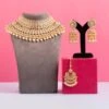 Zevar By Geeta Gold Kundan Necklace Set 1 Zevar By Geeta Gold Kundan Necklace Set -Celestiagem Jewelry Shop 2912zg1 1
