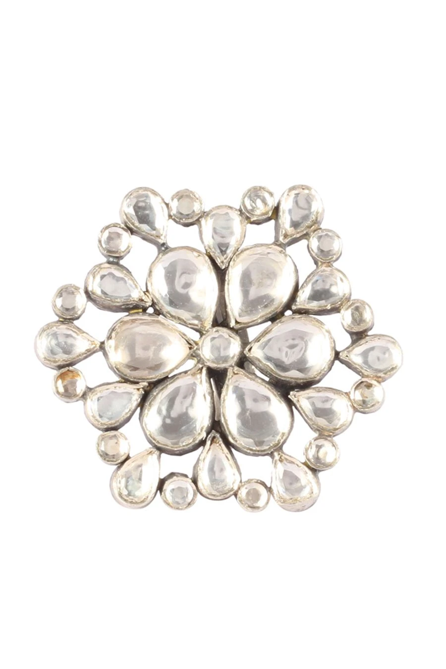 Sangeeta Boochra Kundan Studded Silver Ring 4 Sangeeta Boochra Kundan Studded Silver Ring - Image 2