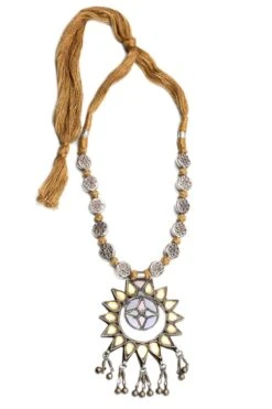 Sangeeta Boochra Silver Pushti Mirror Necklace 8 Sangeeta Boochra Silver Pushti Mirror Necklace -Celestiagem Jewelry Shop 29323sb25 3