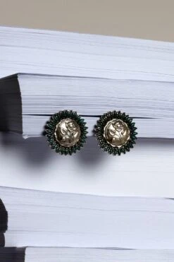 Sangeeta Boochra Silver Harit Studs