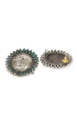 Sangeeta Boochra Silver Harit Studs -Celestiagem Jewelry Shop 29323sb52 3
