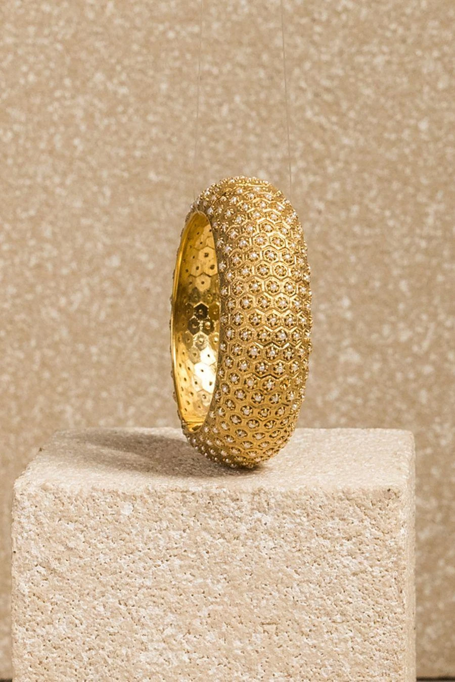 Tarun Tahiliani Accessories Pearl Jaal Kada 4 Tarun Tahiliani Accessories Pearl Jaal Kada - Image 2