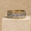 Tarun Tahiliani Accessories Ivory Baguette Bangle -Celestiagem Jewelry Shop 29423tt19 1