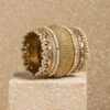 Tarun Tahiliani Accessories Ivory & Gold Kada -Celestiagem Jewelry Shop 29423tt21 1