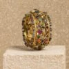 Tarun Tahiliani Accessories Multicoloured Navrattan Cuff 2 Tarun Tahiliani Accessories Multicoloured Navrattan Cuff -Celestiagem Jewelry Shop 29423tt28 1