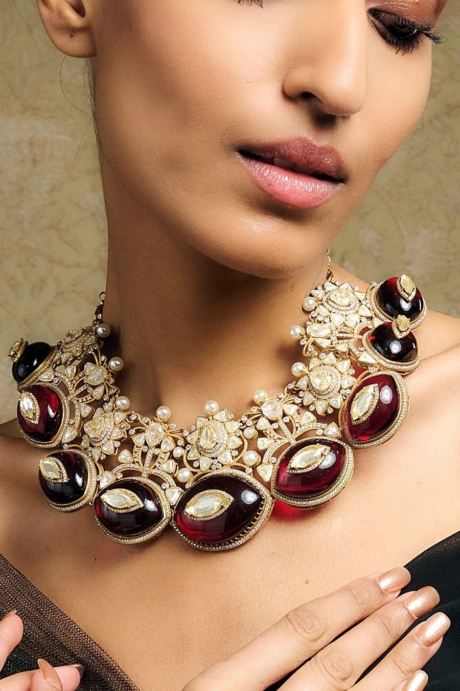 Tarun Tahiliani Accessories Jadau Guluband Necklace 4 Tarun Tahiliani Accessories Jadau Guluband Necklace - Image 2