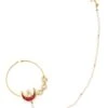 Maisara Pink Gold Finish Jadau Nose Ring -Celestiagem Jewelry Shop 29523mai36 1