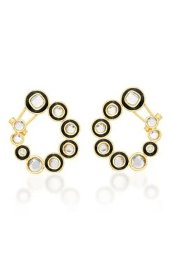 Isharya Gold Mirror Earrings -Celestiagem Jewelry Shop 29823ia25 2