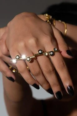 Isharya Gold Knuckle Ring -Celestiagem Jewelry Shop 29823ia81 2