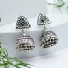 Sangeeta Boochra Sacred Silver Hand-crafted Jhumka Earrings 1 Sangeeta Boochra Sacred Silver Hand-crafted Jhumka Earrings -Celestiagem Jewelry Shop 3124sb22 1