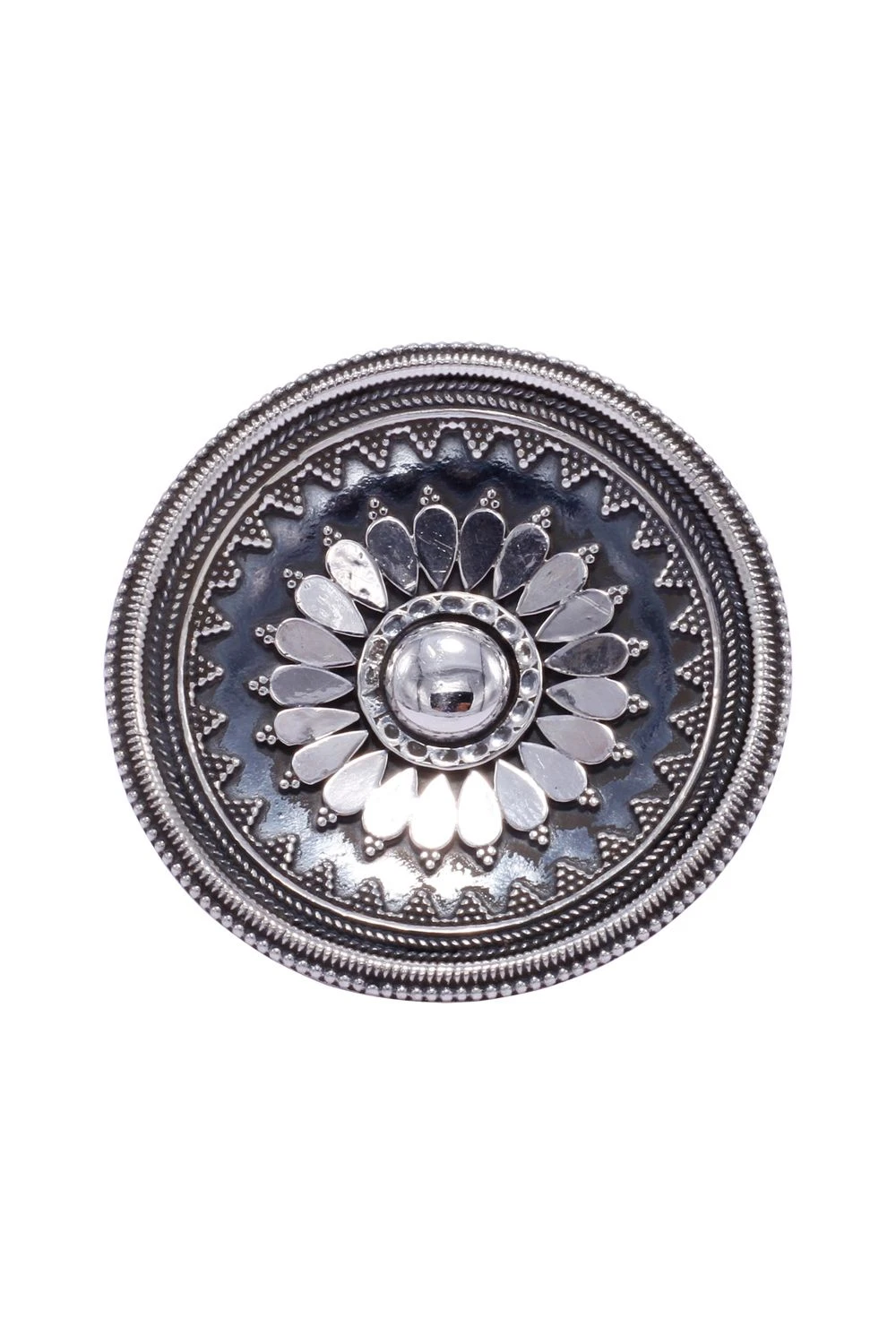 Sangeeta Boochra Tribal Chandrika Silver Hand-crafted Ring 5 Sangeeta Boochra Tribal Chandrika Silver Hand-crafted Ring - Image 3