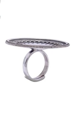 Sangeeta Boochra Tribal Chandrika Silver Hand-crafted Ring 10 Sangeeta Boochra Tribal Chandrika Silver Hand-crafted Ring -Celestiagem Jewelry Shop 3124sb25 4