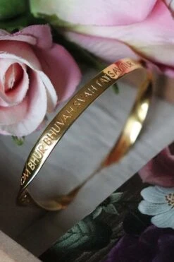 Eina Ahluwalia Gayatri Mantra Gold Bangle -Celestiagem Jewelry Shop 3412ea2 4