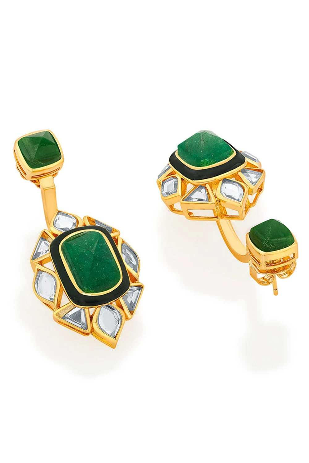 Isharya Green Duplet Earrings 6 Isharya Green Duplet Earrings - Image 4