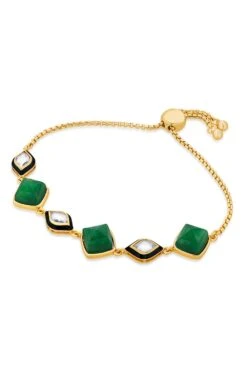 Isharya Green Polki Cut Bracelet -Celestiagem Jewelry Shop 3623ia9 3
