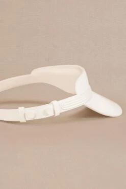AMPM Accessories Maeen Serene White Leather Visor -Celestiagem Jewelry Shop 4124ampm7 3