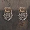 St Erasmus Crystal Square Button Earrings -Celestiagem Jewelry Shop 57era15 1