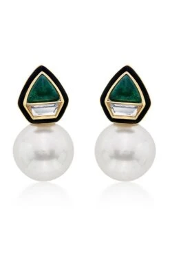 Isharya Razia Green Quartz Mirror Earrings -Celestiagem Jewelry Shop 62iq50 2