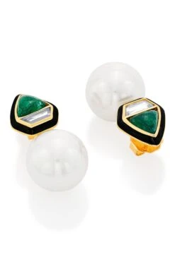 Isharya Razia Green Quartz Mirror Earrings -Celestiagem Jewelry Shop 62iq50 4