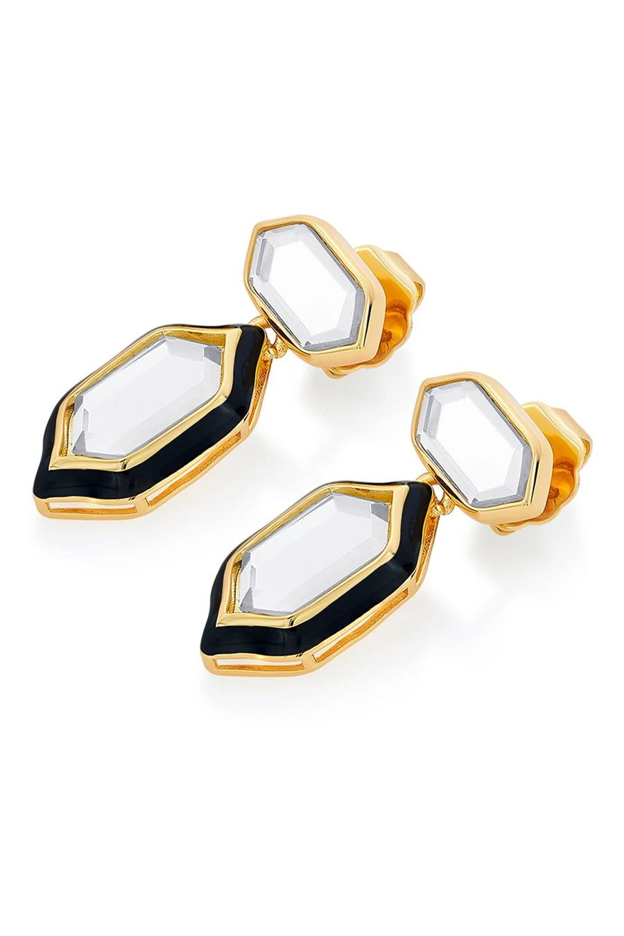 Isharya Amina Mirror Stud Earrings 5 Isharya Amina Mirror Stud Earrings - Image 3
