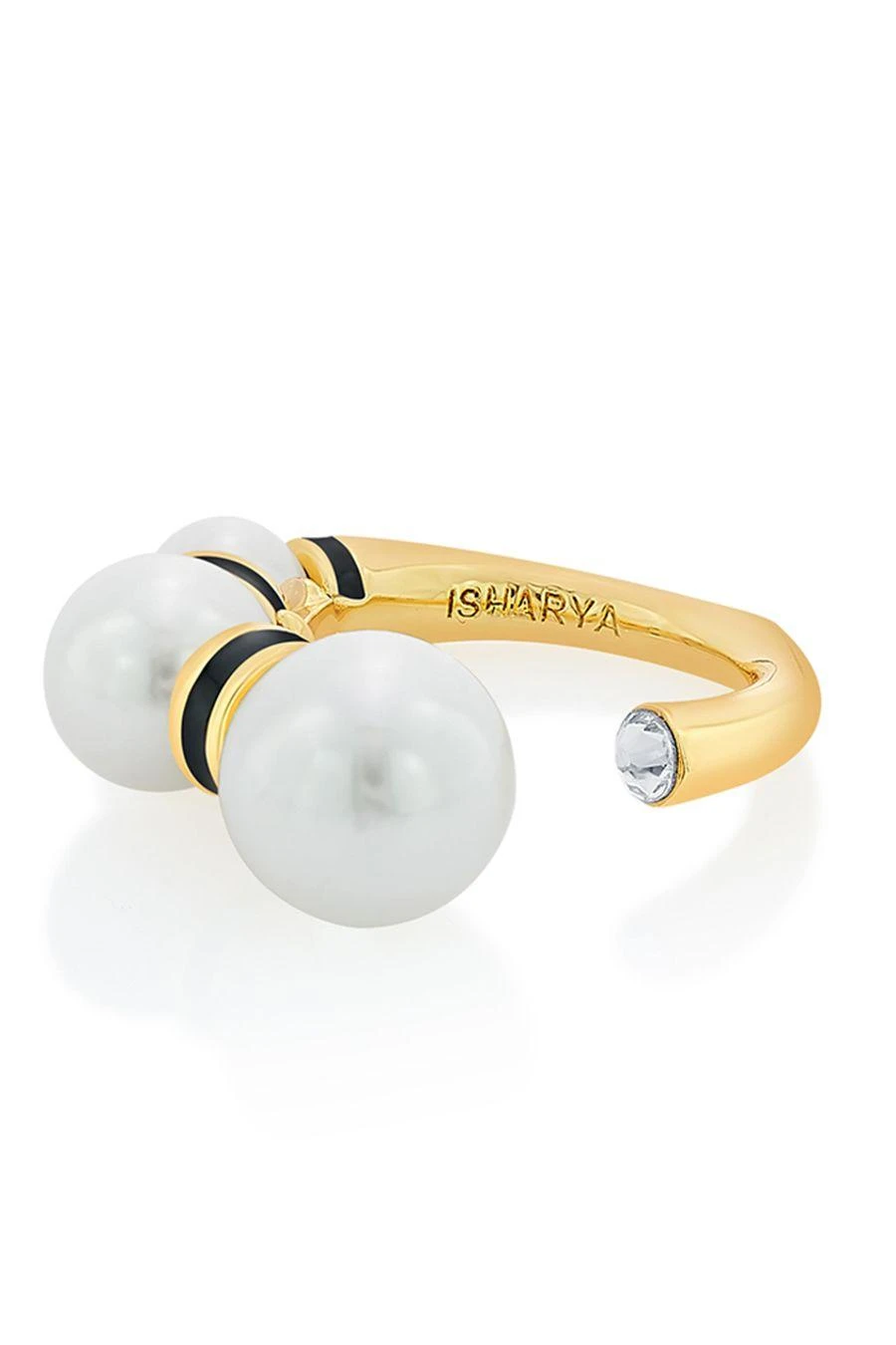 Isharya Amina Triple Pearl Ring 5 Isharya Amina Triple Pearl Ring - Image 3