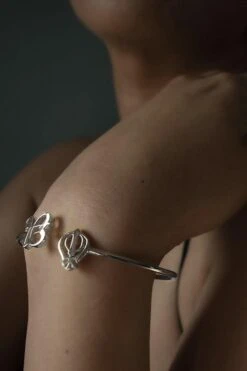 Eina Ahluwalia Ik Onkar & Khanda Silver Bangle