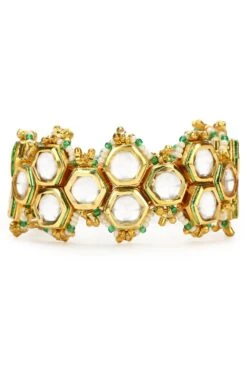 Heer- House Of Jewellery Green Honeycomb Pochi Bracelet -Celestiagem Jewelry Shop 6723hr13 4