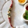 Heer- House Of Jewellery Red Polki Rakhi Bracelet -Celestiagem Jewelry Shop 6723hr19 1