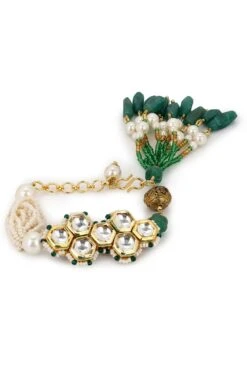 Heer- House Of Jewellery Green Kashti Bracelet -Celestiagem Jewelry Shop 6723hr3 3
