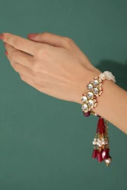 Heer- House Of Jewellery Red Kashti Bracelet 8 Heer- House Of Jewellery Red Kashti Bracelet -Celestiagem Jewelry Shop 6723hr4 2