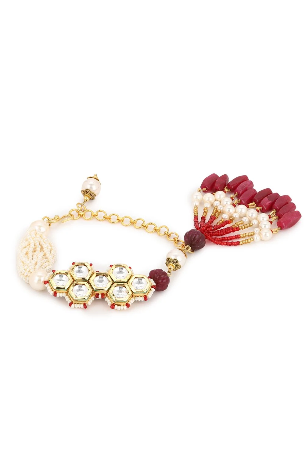 Heer- House Of Jewellery Red Kashti Bracelet 6 Heer- House Of Jewellery Red Kashti Bracelet - Image 4