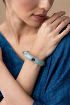 Zayn By Sunena Hand Carved Jade Bangle -Celestiagem Jewelry Shop 7823zs11 4