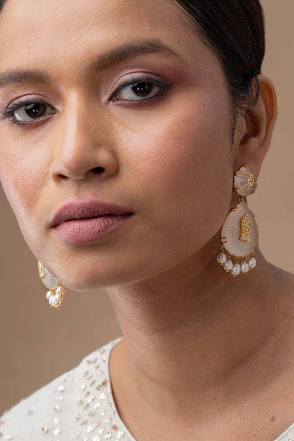 Zayn By Sunena Mahi Hand Carved Crystal Earrings 3 Zayn By Sunena Mahi Hand Carved Crystal Earrings