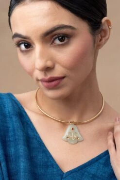 Zayn By Sunena Jade Holdali Ruby Polki Necklace