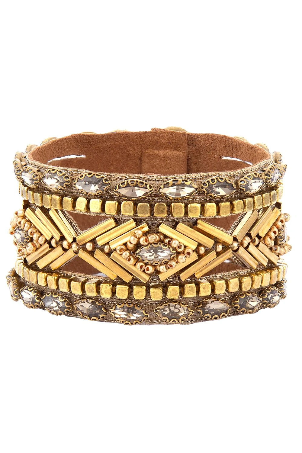 Deepa Gurnani Kajal Golden Cuff 3 Deepa Gurnani Kajal Golden Cuff