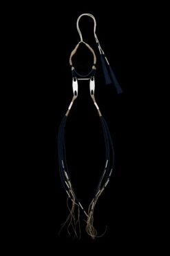 En Inde Blue Thread Necklace With Stainless Steel Details